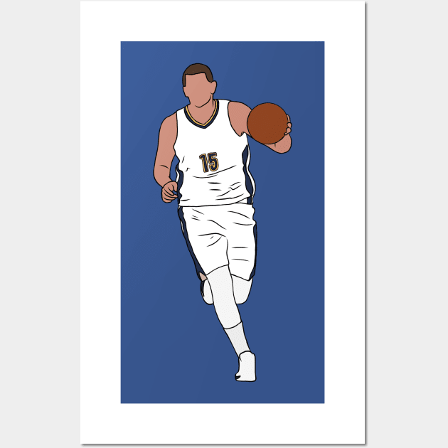 Nikola Jokic Nuggets Wall Art by rattraptees